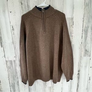 Columbia Men’s 1/4 Zip Pullover Sweater    100% Cotton Size XL